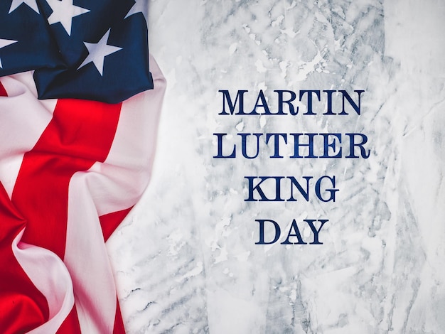 Happy Martin Luther King day. Congratulatory inscription