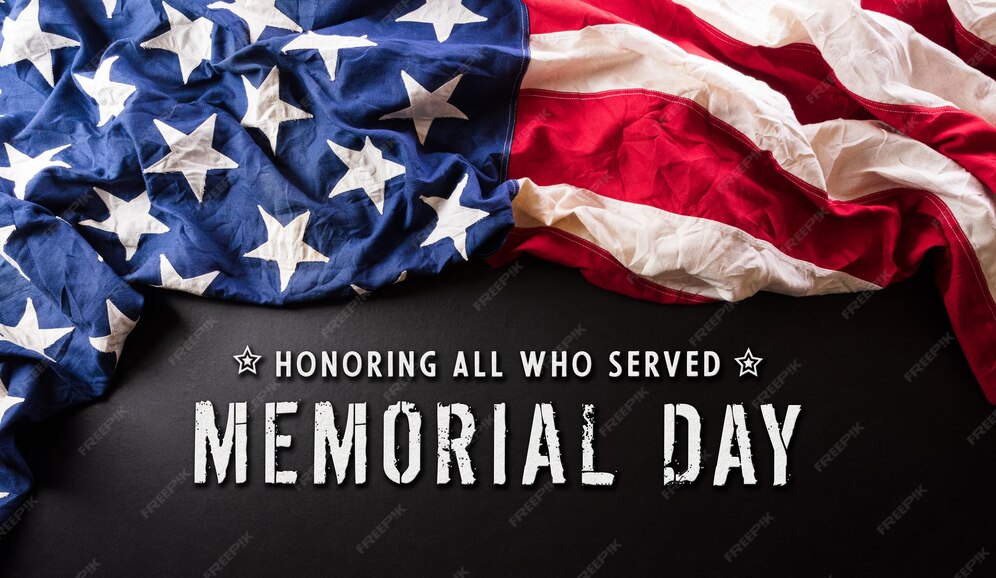 happy-memorial-day-independence-day-concept-made-from-american-flag-with-text-dark-background_53476-6653 image