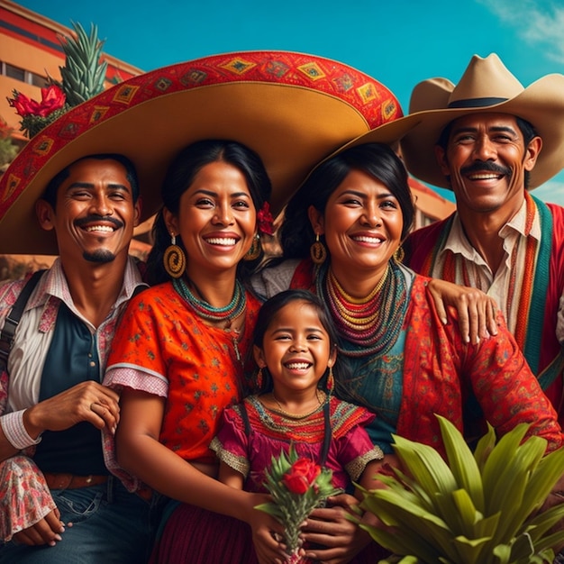 Premium Photo Happy Mexican Family premium-photo-happy-mexican-family