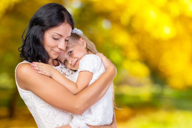 写真 幸せな母と子の女の子