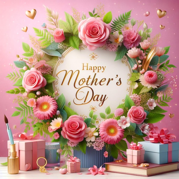 Счастливого Дня Матери Фон Дизайн поздравительных открыток на День Матери с типографией