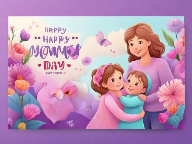 Happy mothers day background for a happy mothers day with a happy day