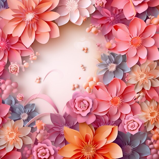 happy mothers day celebration flower background design