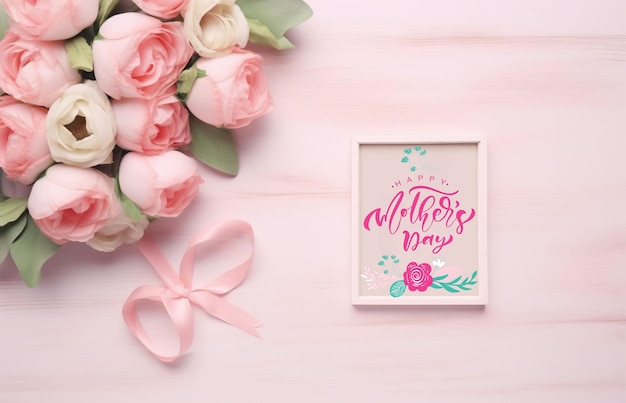 Happy Mothers day greeting card generative ai