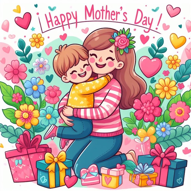 Иллюстрация "Счастливого дня матери"
