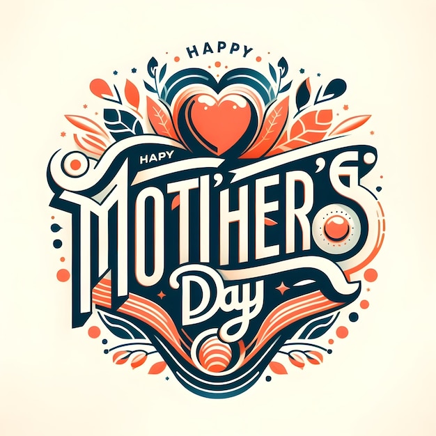 Photo happy mothers day lettering