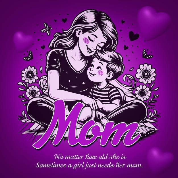 Photo happy mothers day post design