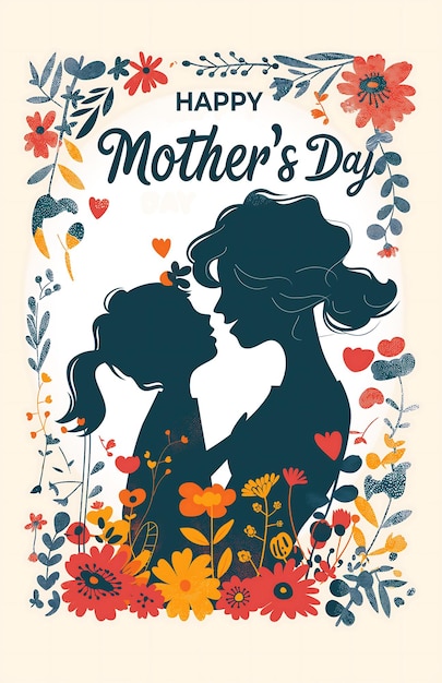 Happy Mothers Day poster design