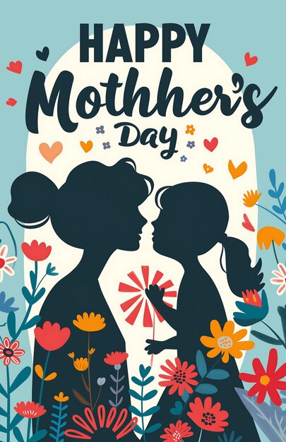 Happy Mothers Day poster design