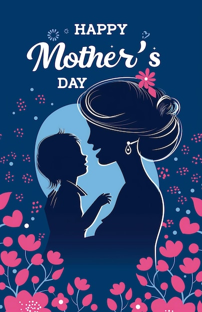 Happy Mothers Day poster design