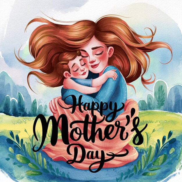 Photo happy mothers day social media post card