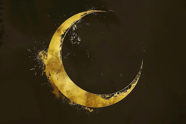 Счастливого мухаррама декоративная луна и дизайн карты