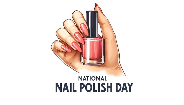 Photo happy national nail polish day poster