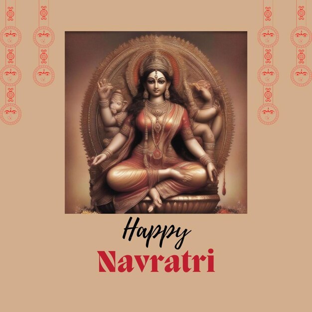 Foto felicità carta del festival di navratri