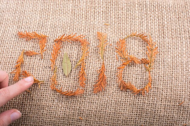 Photo happy new year 2018 background concept decoration