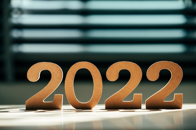 明けましておめでとうございます2022年の休日の背景とバナー。