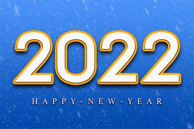 Happy new year 2022 text design. Greeting illustration . greeting card and poster design.