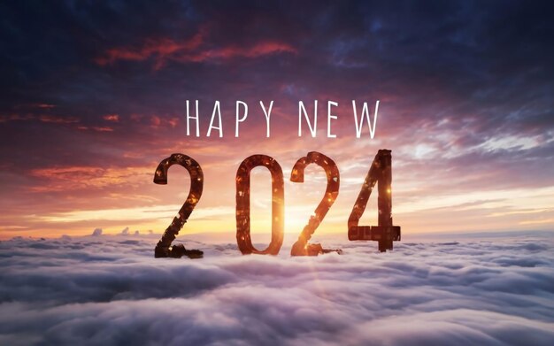 Happy New Year 2024 Ai generative