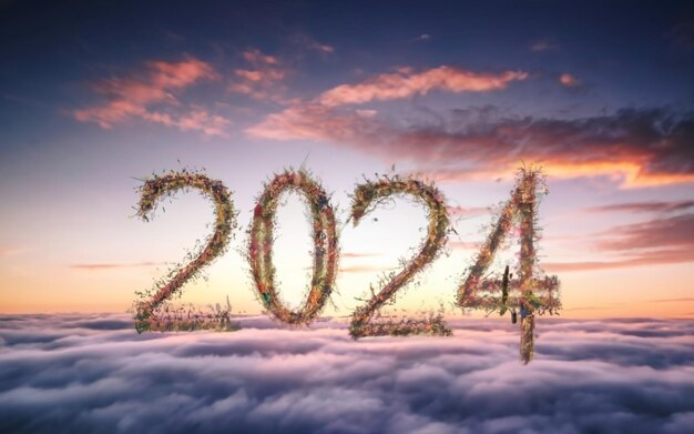 Happy New Year 2024 Ai generative