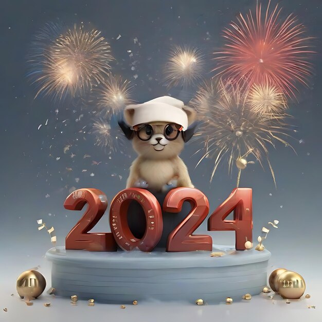 HAPPY NEW YEAR 2024 AI