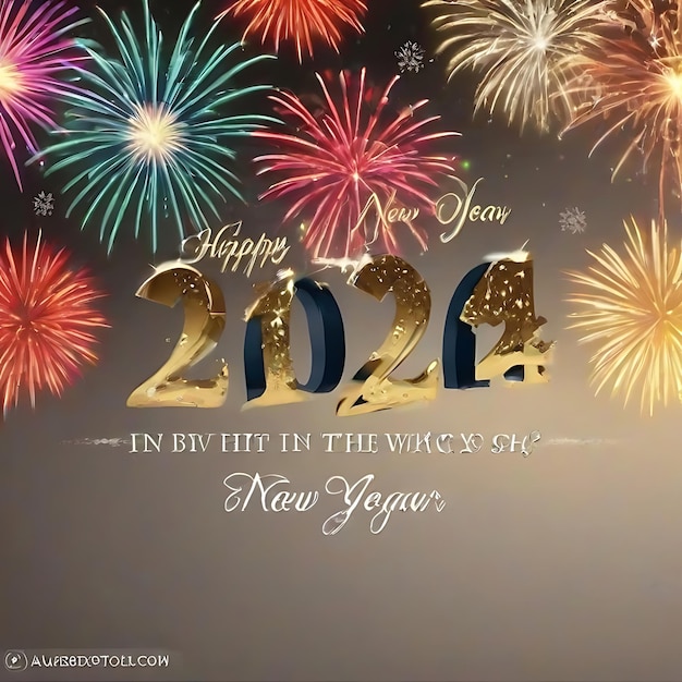 Premium Photo HAPPY NEW YEAR 2024 AI
