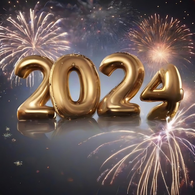 HAPPY NEW YEAR 2024 AI