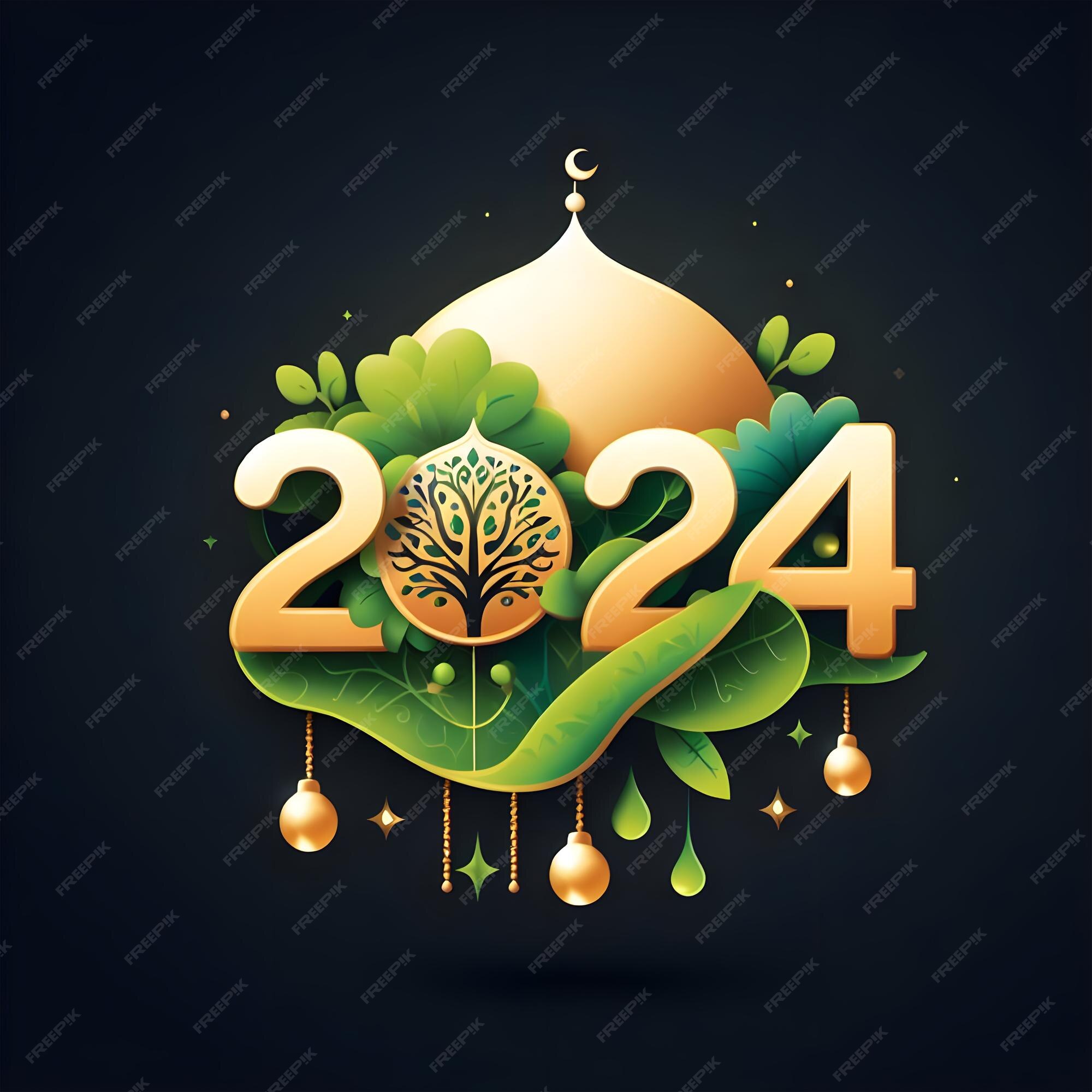 Premium AI Image Happy New Year 2024 Islamic New Year Islamic Happy