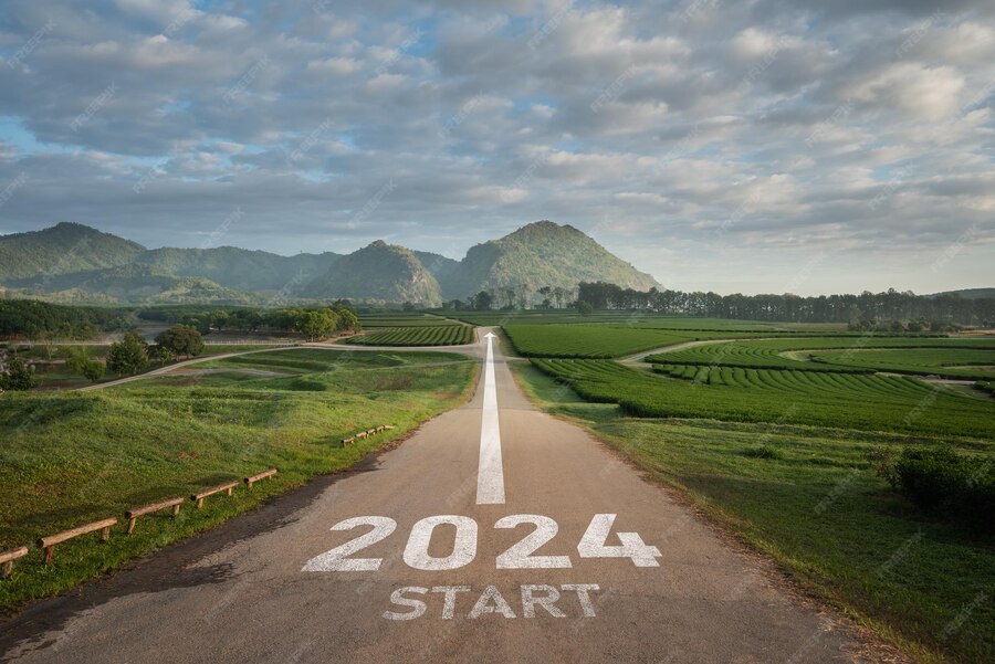 Premium Photo Happy new year 20242024 symbolizes the start of the new