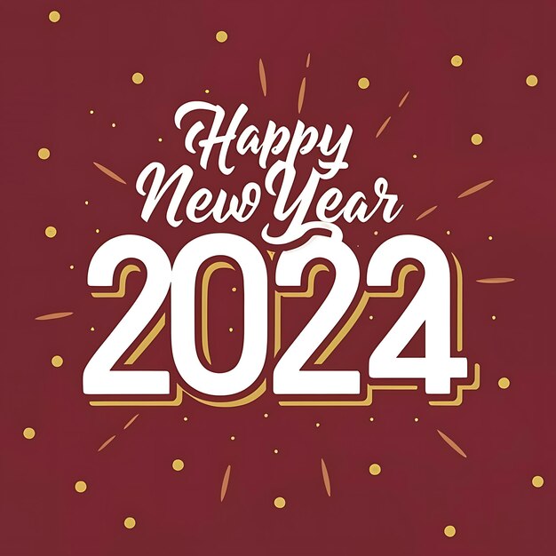 Premium Photo Happy new year 2024