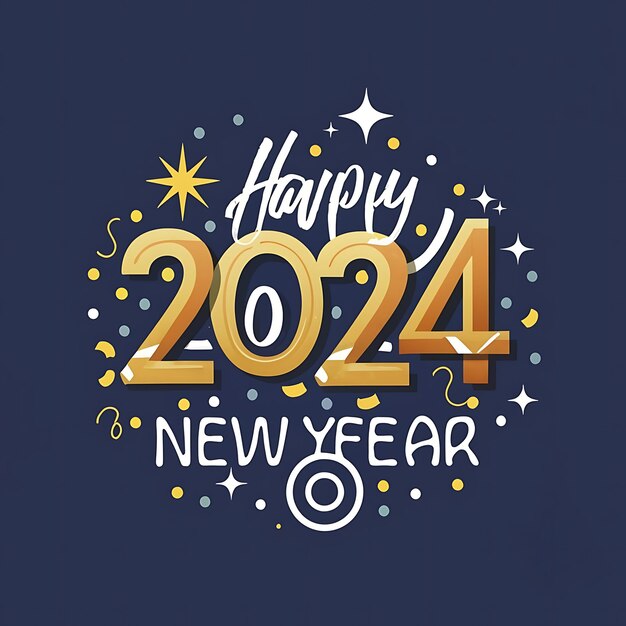 Premium Photo Happy new year 2024