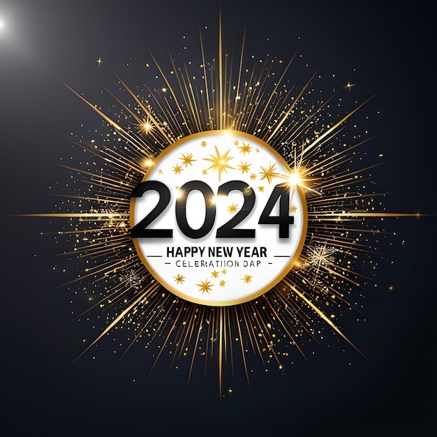 Premium AI Image | Happy new year 2024