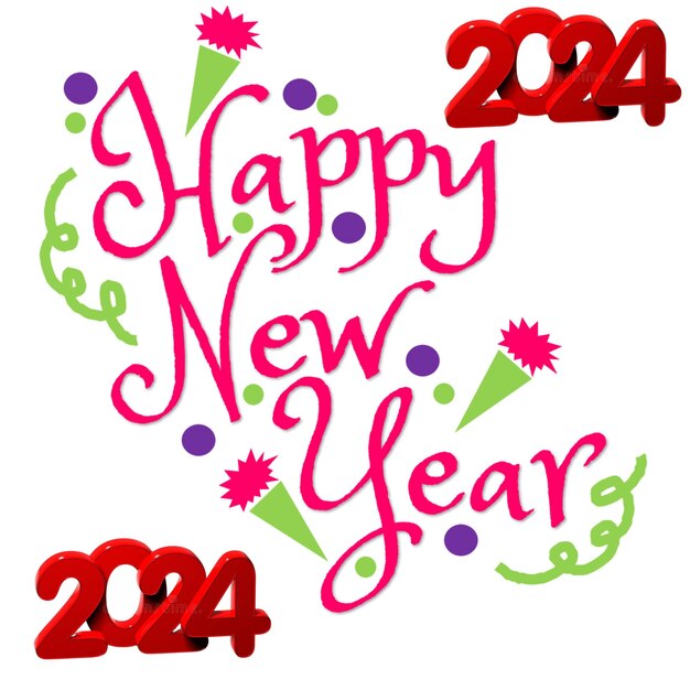 Happy New Year 2024 Clipart Images Free Download on Freepik