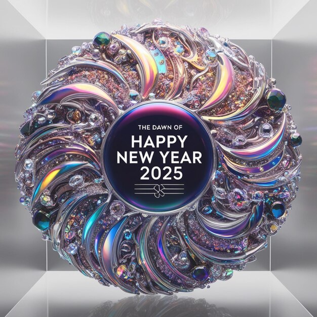 Happy New Year 2025 Embrace a Year of New Beginnings and Joy Premium AIgenerated image