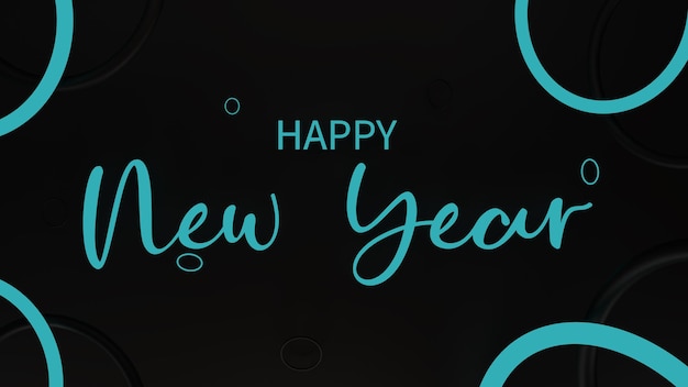 Photo happy new year 3d background