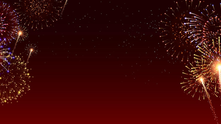 Foto happy new year achtergrond vuurwerk achtergrond - kerstmis achtergrond