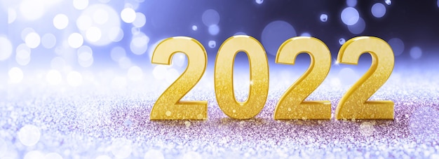 Happy New Year Background. Start to 2022. 3D illustration