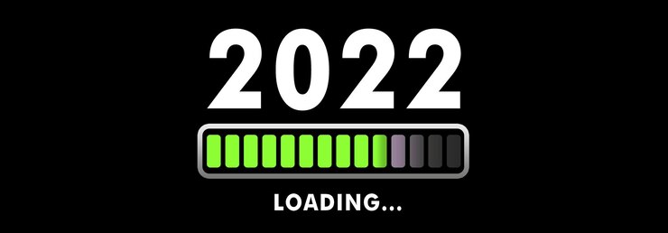 Photo happy new year background. start to 2022. 3d illustration