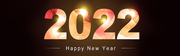 Happy New Year Background. Start to 2022. 3D illustration