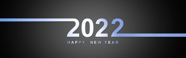 새 해 복 많이 받으세요 배경입니다. 2022년부터 시작하세요. 3D 일러스트레이션