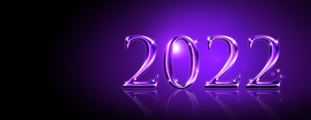 Happy New Year Background. Start to 2022. 3D illustration