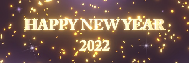 С Новым годом фон. Начало 2022 года. 3D иллюстрации