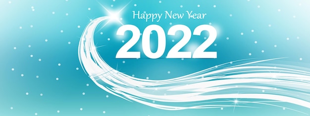 Felice anno nuovo sfondo. inizia al 2022. illustrazione 3d