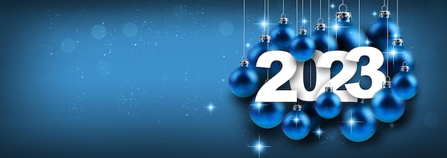 Happy New Year Background Start to 2023 3D illustration