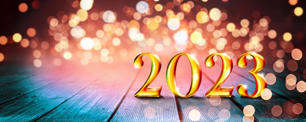 Happy New Year Background Start to 2023 3D illustration
