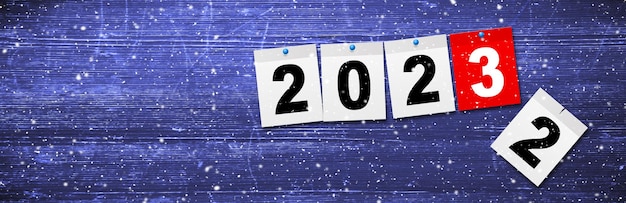 Фото С новым годом фон с началом 2023 года 3d иллюстрация