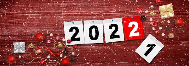 Happy New Year Background. Start to the year 2022.