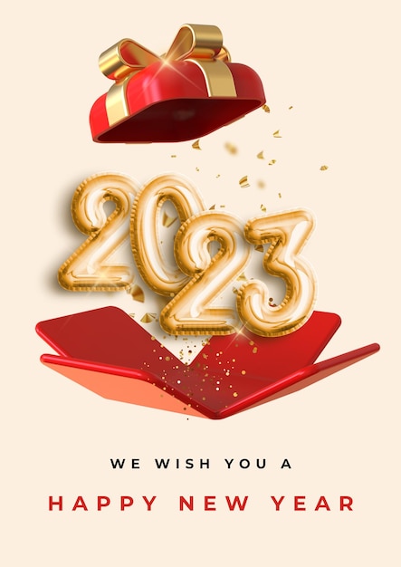 happy new year banner or poster, atractive holiday background