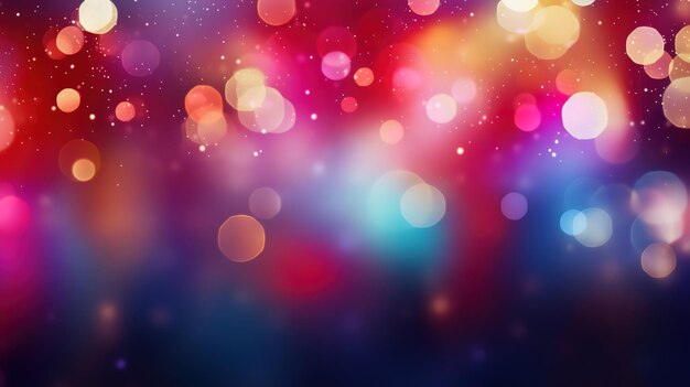 Happy new year bokeh background Generative Ai