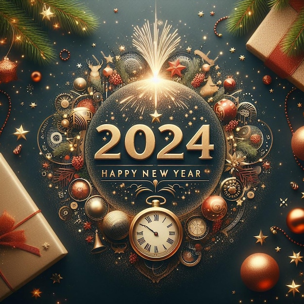 Happy new year and christmas background images happy new year 2024 background images