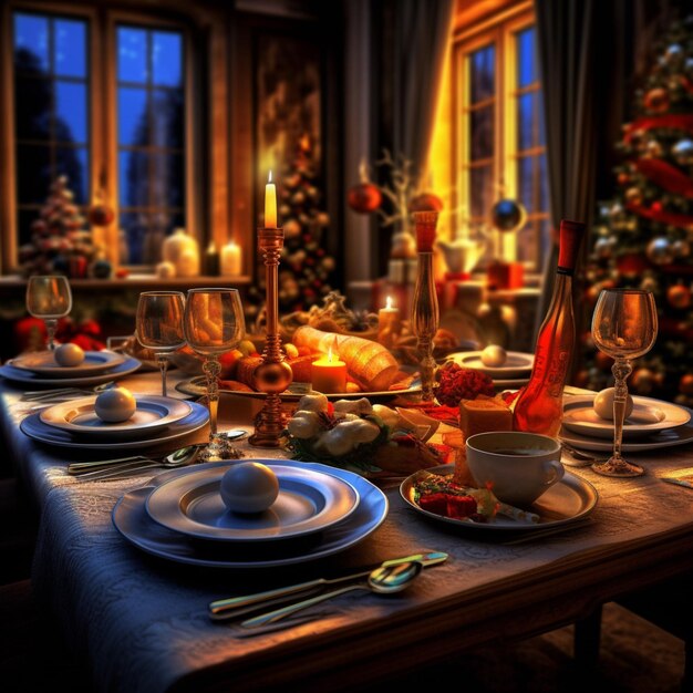 Happy new year dinner high quality 4k ultra hd h